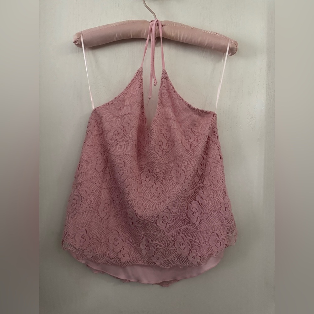 BNWOT Streetwear Society Pink Lace Camisole